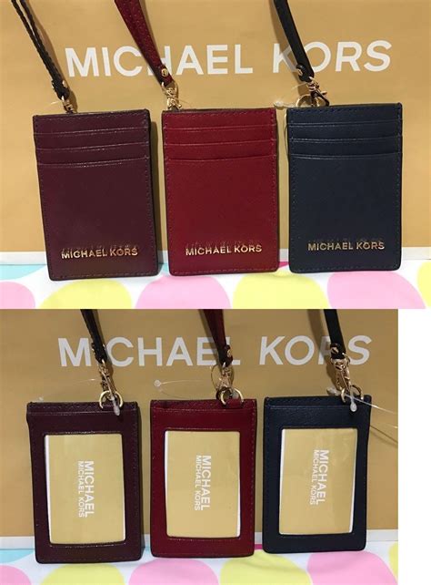 michael kors id lanyard|mk id card holder.